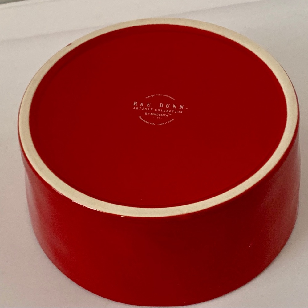 Rae Dunn SANTA PAWS X-large Dog Bowl - Picture 3 of 5